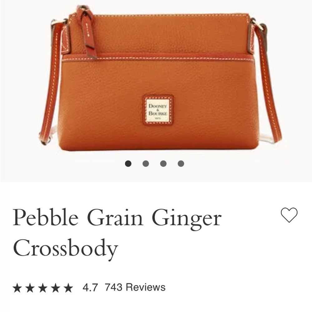 Brand New with Tags Dooney & Bourke Ginger Cross Body Bag